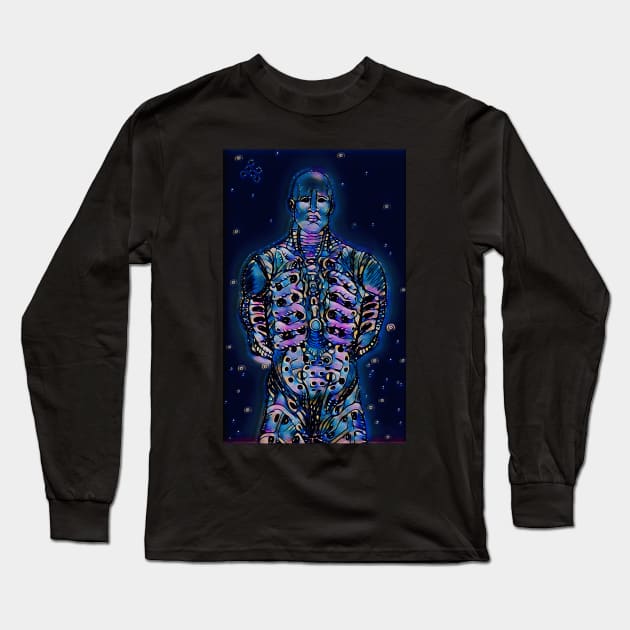 Galaxy Furious God Long Sleeve T-Shirt by Studio Yutani